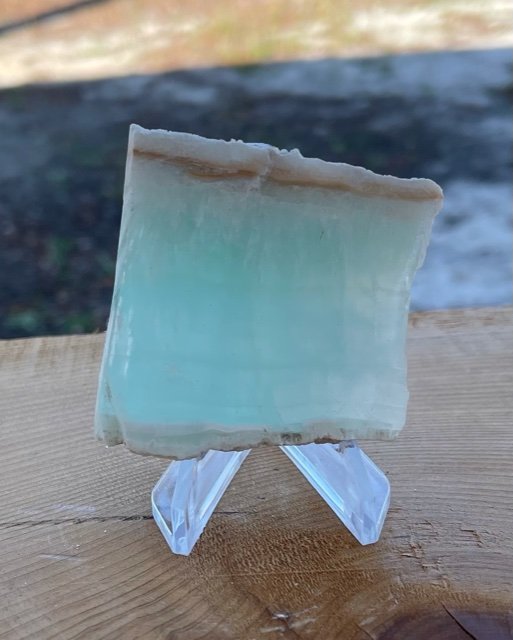 Caribbean Calcite Freeform: Caribbean calcite freeform. 65x65mm.