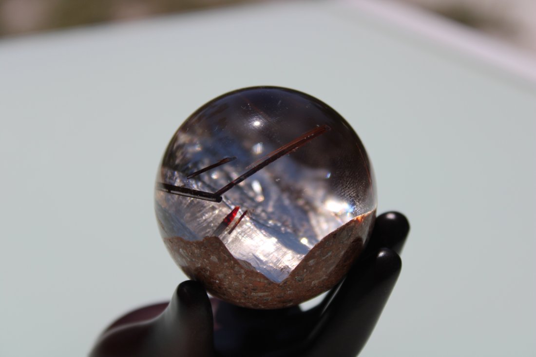Garden Quartz Sphere With Rutile (1 of 1)