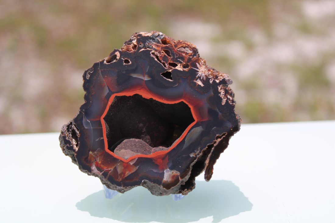 Red Fox Agate Geode Half (1 of 1)