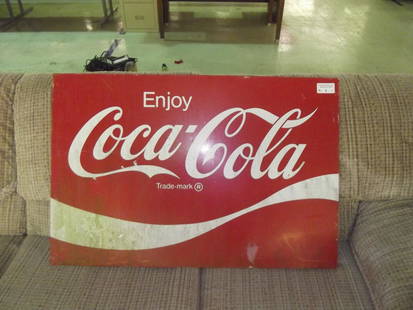 Coca Cola Sign: Coca Cola 2ft x 3ft Enjoy tin sign