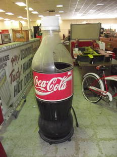 Cooler: 68" Coke Bottle Point of Sale Cooler