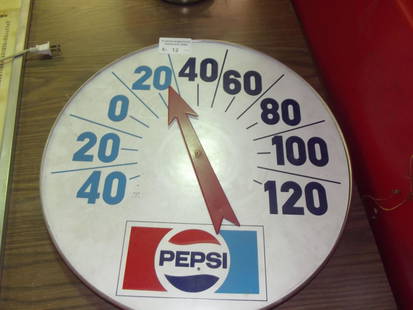 Thermometer: Pepsi 18" Thermometer (no glass)