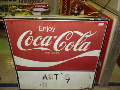 Hanging Sign: Coca Cola 46" X 46" Double Sided Sign