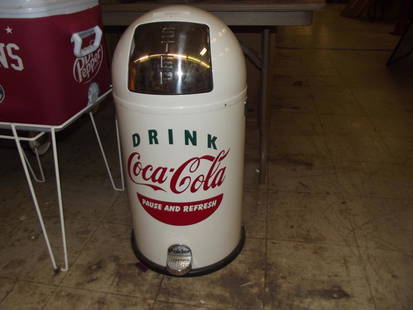 Coca Cola Trash Can: Trash Can