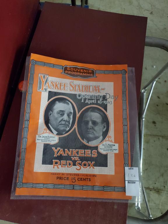 YANKEE STADIUM PROGRAM (1 of 2)