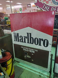 Marlboro Double Sided Sign on stand: sidewalk sign