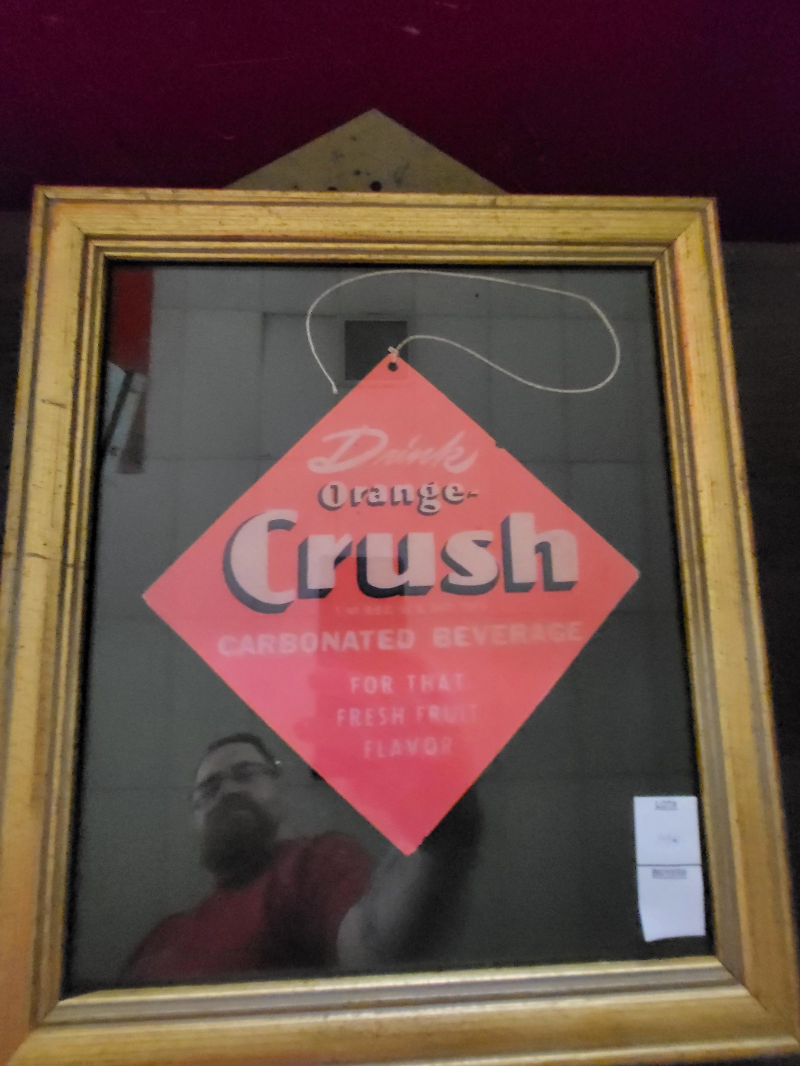 Orange Crush Hanging Sign Framed (1 of 1)