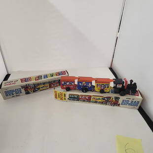 Wind Up Train: Zig-Zag Express NOS in Box