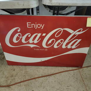 Coke Sign: Metal 2ft x 3ft