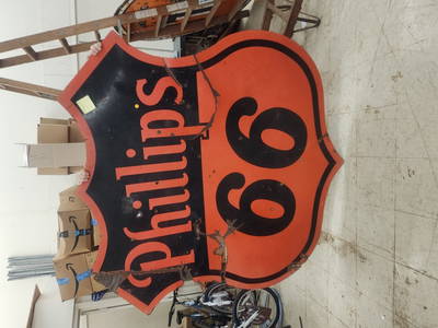 Double Sided Phillips 76 Sign