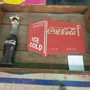 MASONITE COKE BOX ON DISPLAY: .