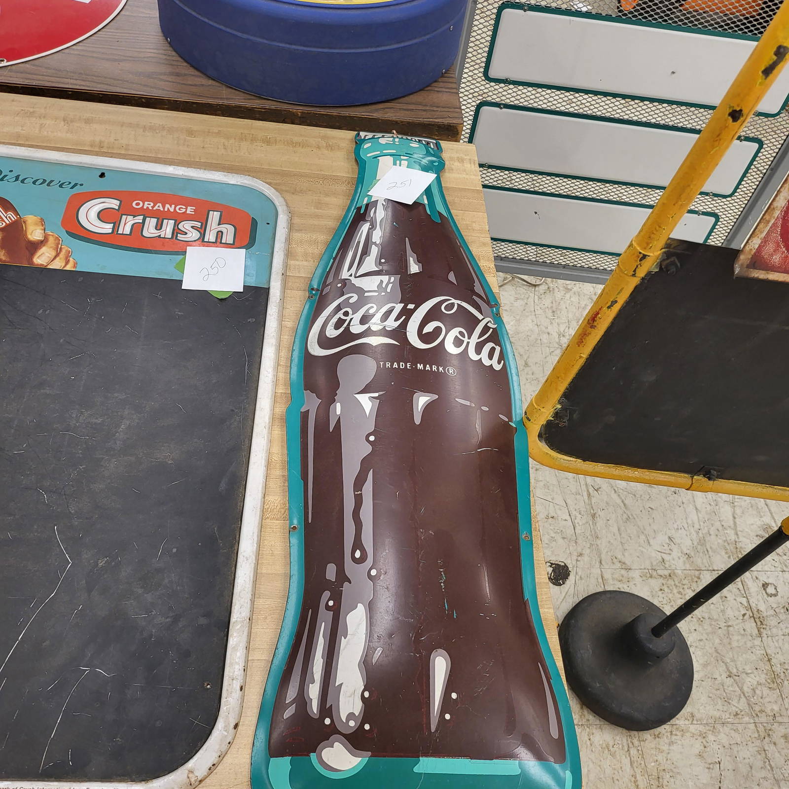 Coke Bottle Sign Auction