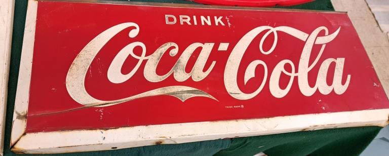 Drink Coke Cola Metal Sign: 16"x40"