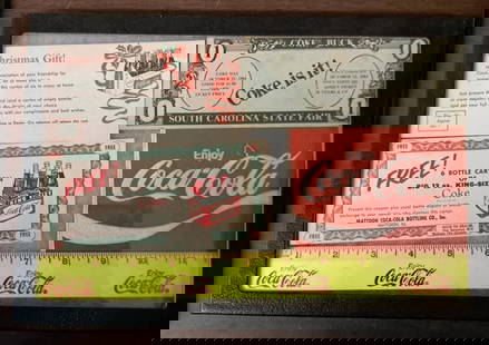 Coke Items in Shadow Box: display