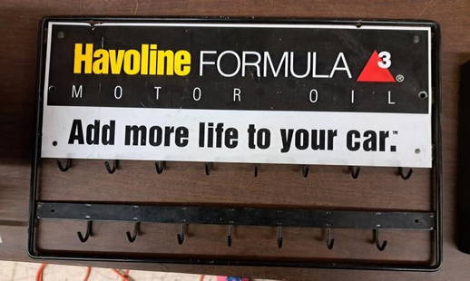 Havoline Motor Oil Key Rack: rack