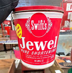 Swift Jewel Shortening Tin: tin