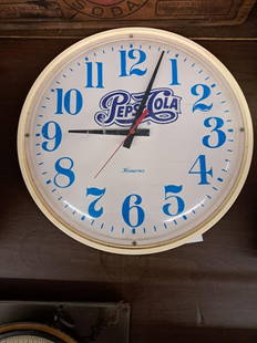 Pepsi Clock 14" Diameter: 14" Diameter