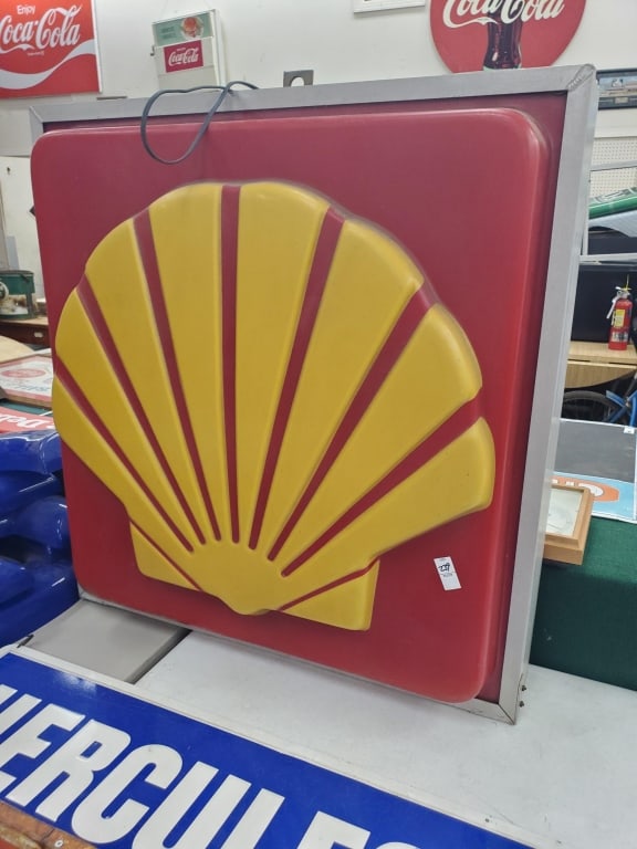 Shell Lighted Sign 3ft squared (1 of 1)