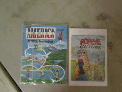 Rand McNally America An Ecology Coloring Book Popeye Goes Fishing Book: Rand McNally America An Ecology Coloring Book Popeye Goes Fishing Book