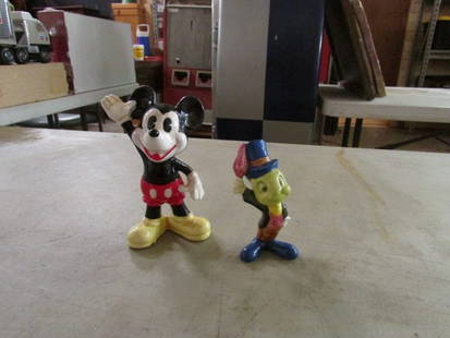 Walt Disney Mickey Mouse And Jiminy Cricket Figurines Lot of 2: Walt Disney Mickey Mouse And Jiminy Cricket FigurinesLot of 2