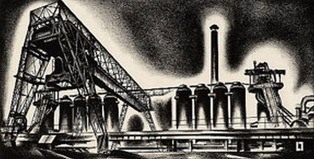 Louis Lozowick, Blast Furnaces, 1929 (1 of 1)