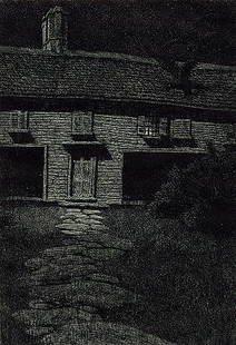 Charles F.W. Mielatz, Witch House, Salem, MA: Witch House, Salem Mass. Mielatz, Charles - American 1864-1919. Etching & Aquatint. Signed in pencil. 9 3/4 x 6 3/4. Artist Biography: Charles Frederick (William) Mielatz was active/lived in Rhode Isl