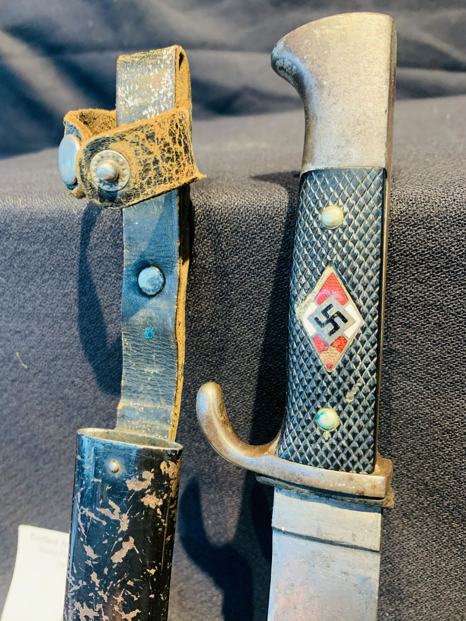Hitler youth member knife Nazi pre-WWII Era with motto: Hitler youth member knife Nazi pre-WWII Era with motto HARTKOPF Solingen Germany