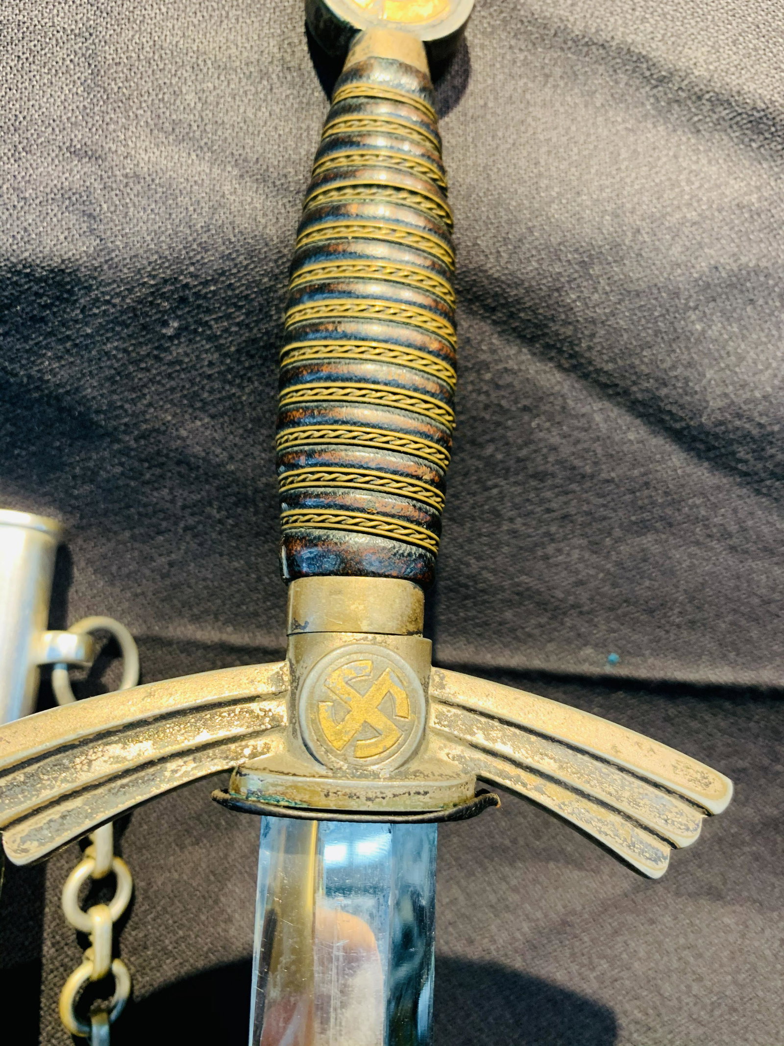 Nazi 1st model Luftwaffe Dress Dagger maker marked: Nazi 1st model Luftwaffe Dress Dagger maker marked