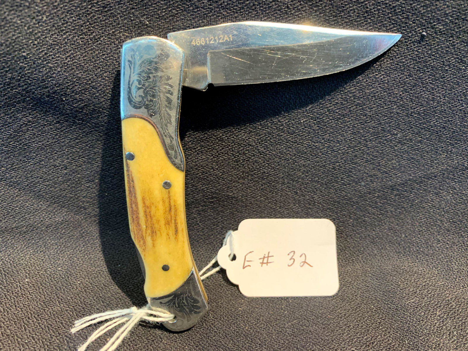 GERBER STAINLESS Bolster Bone Handle Knife: GERBER STAINLESS Bolster Bone Handle Knife