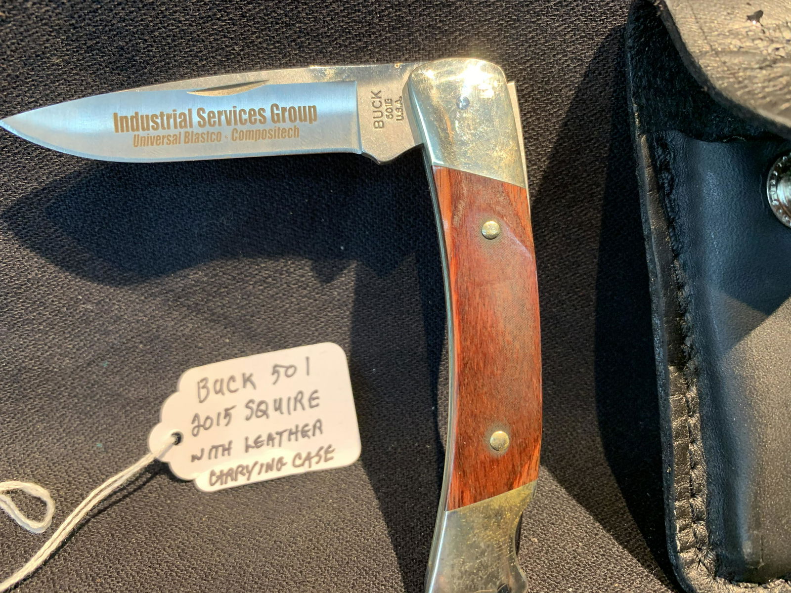 BUCK 501 2015 SQUIRE with leather case: BUCK 501 2015 SQUIRE with leather case