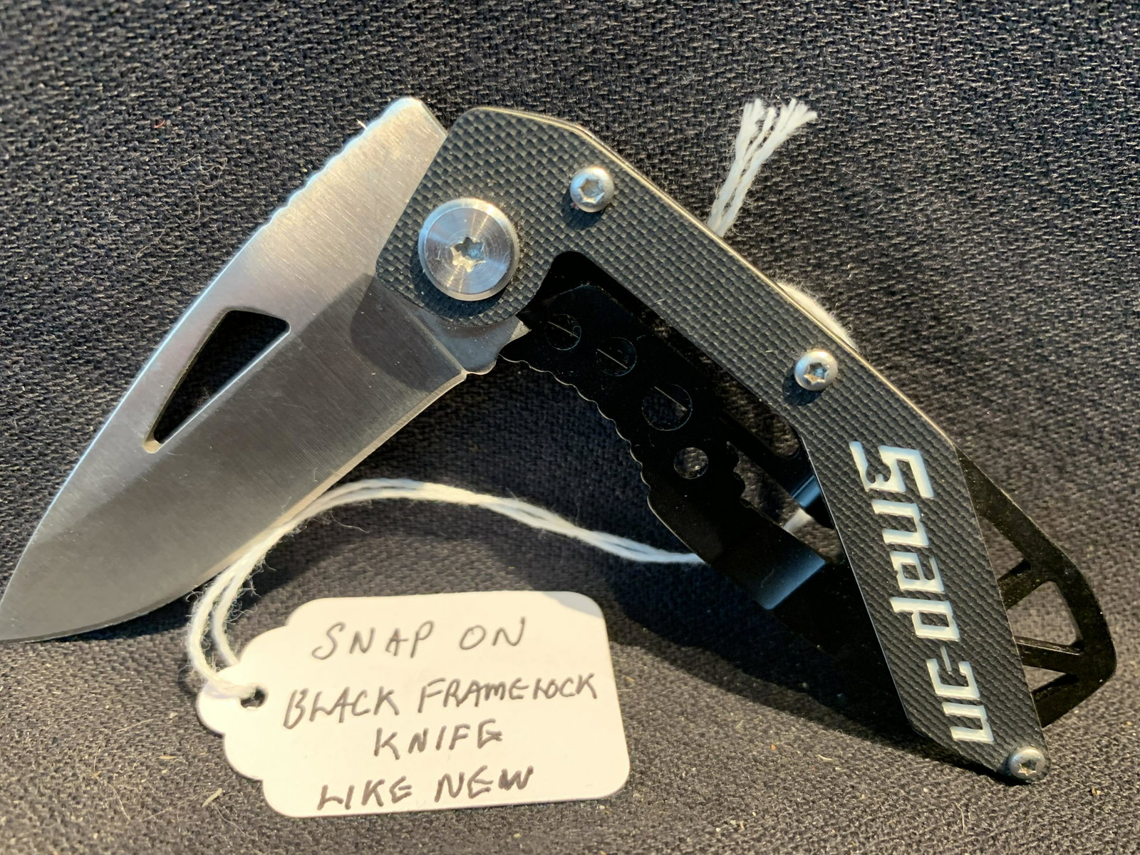 Snap On Black Frame Lock Knife LIKE NEW: Snap On Black Frame Lock Knife LIKE NEW