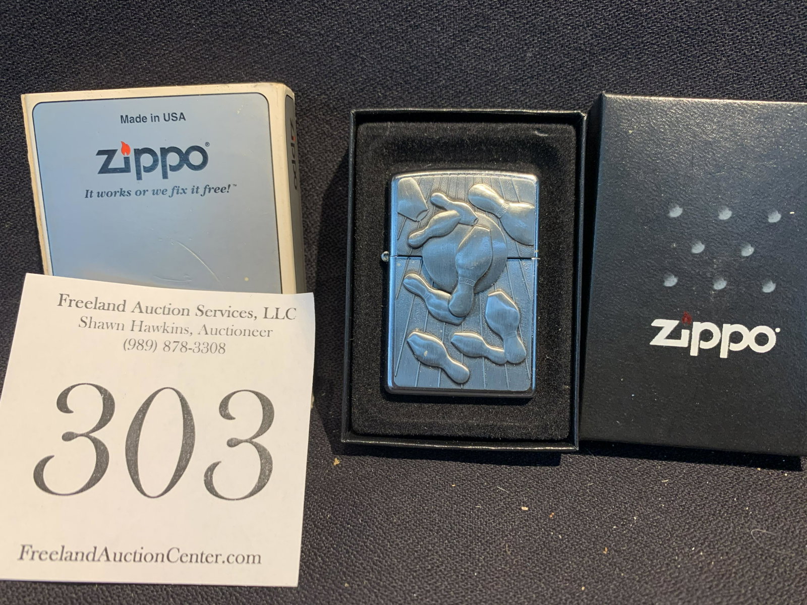vintage ZIPPO LIGHTER in original case BOWLING Ball and: vintage ZIPPO LIGHTER in original case BOWLING Ball and Pins