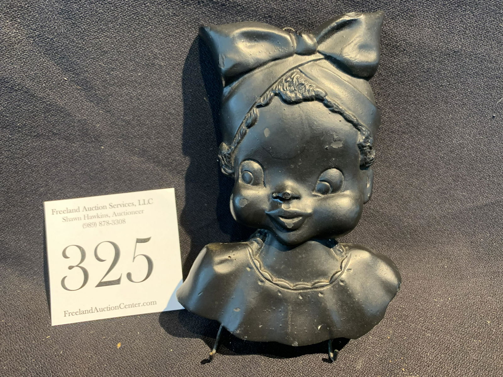 vintage CHALKWARE Black Americana Wall Hanger with: vintage CHALKWARE Black Americana Wall Hanger with Hooks