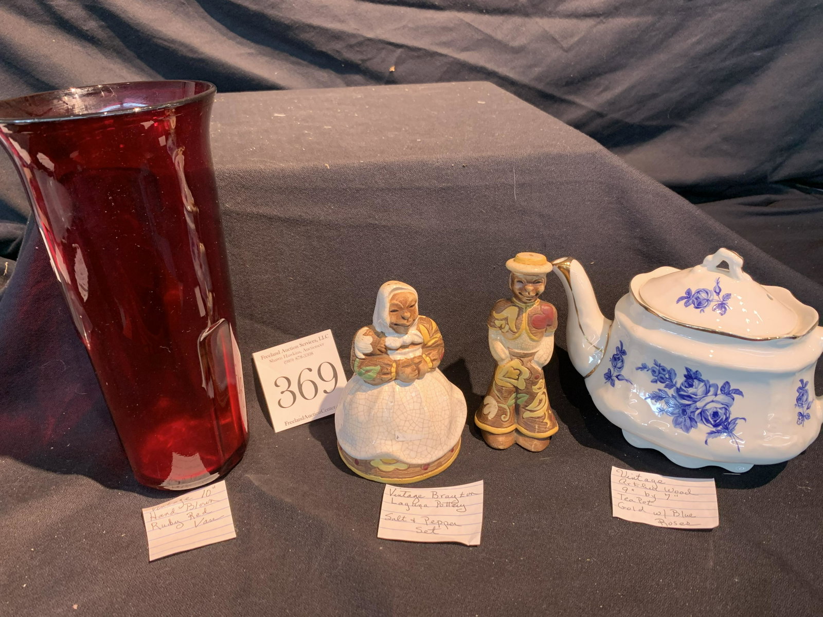 group of antiques Tea Pot and Salt & Pepper: group of antiques Tea Pot and Salt & Pepper