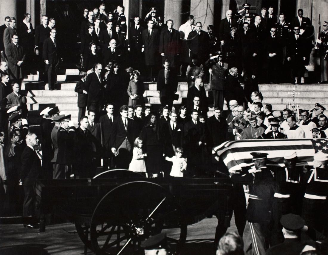 FUNERAL OF JOHN F. KENNEDY, Carolyn, John, Jacque (1 of 3)