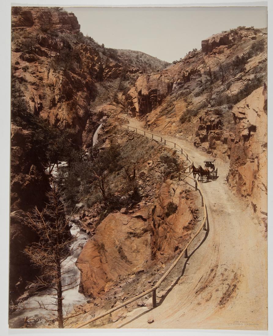 JACKSON hand colored mammoth Ute Pass Colorado 1885 (1 of 3)