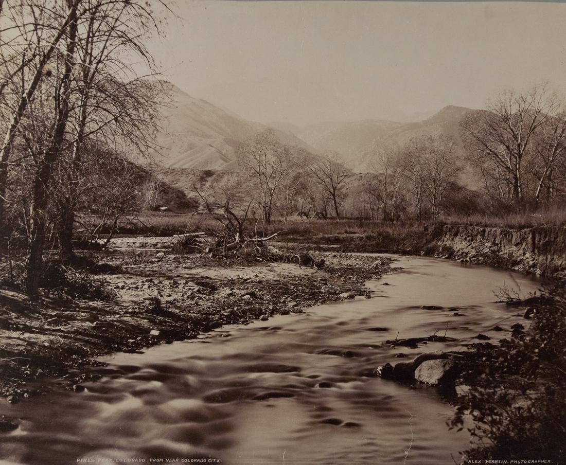 PIKES PEAK COLORADO CITY Mammoth Albumen 1890 (1 of 3)
