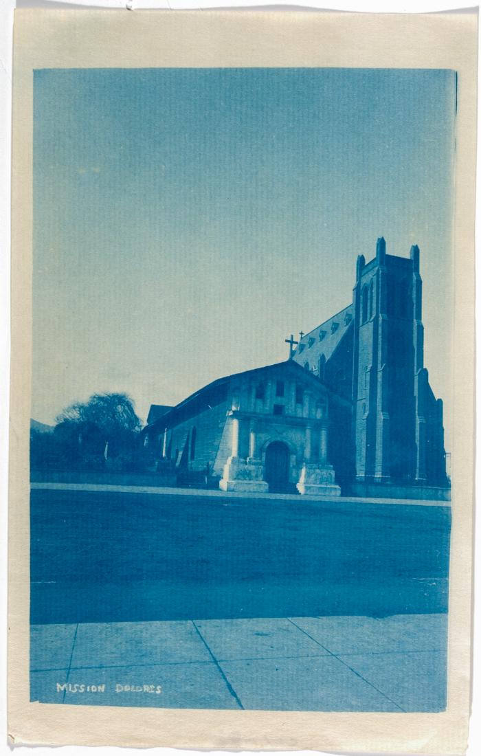5 CHARLES LUMMIS cyanotypes CA. Mission Dolores (1 of 7)