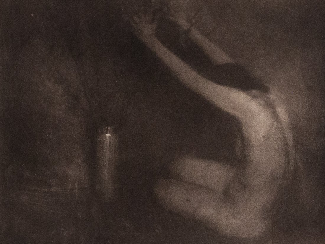 3 EDWARD STEICHEN one nude Camera Work plates: 1. EDWARD J STEICHEN Dawn Flowers 1903 Camera Work Vol II Photogravure 5.8x7.7 in. ASG# EJS/1180 2. EDWARD J STEICHEN The Brass Bowl 1906 Camera Work Vol. XIV Halftone Print7.25x6 in. ASG# EJS/1149 3.