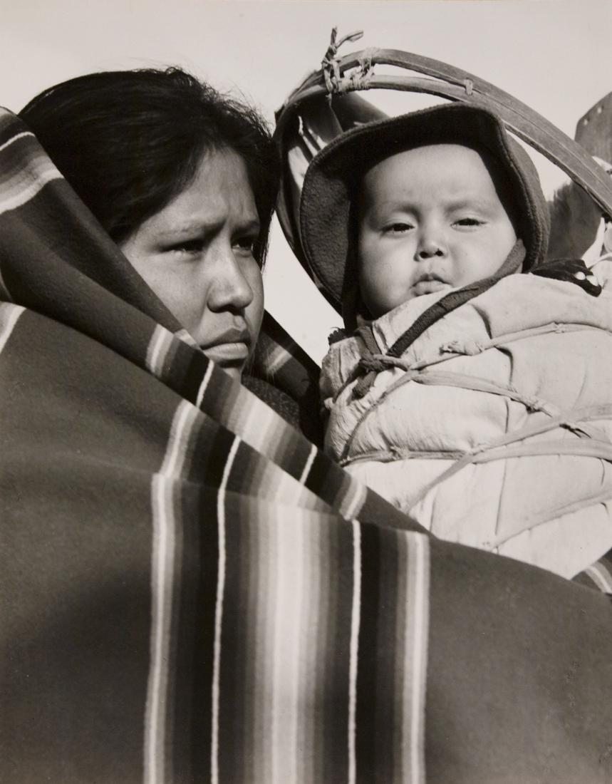 MILTON SNOW NAVAJO MOTHER & CHILD 1940 PIETA (1 of 3)
