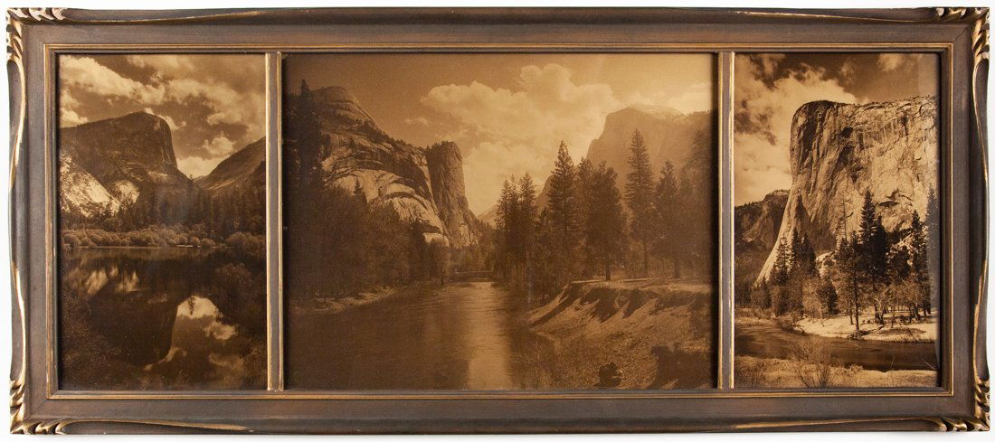 PILLSBURY YOSEMITE VALLEY TRYPTICH OROTONE 1920 (1 of 4)