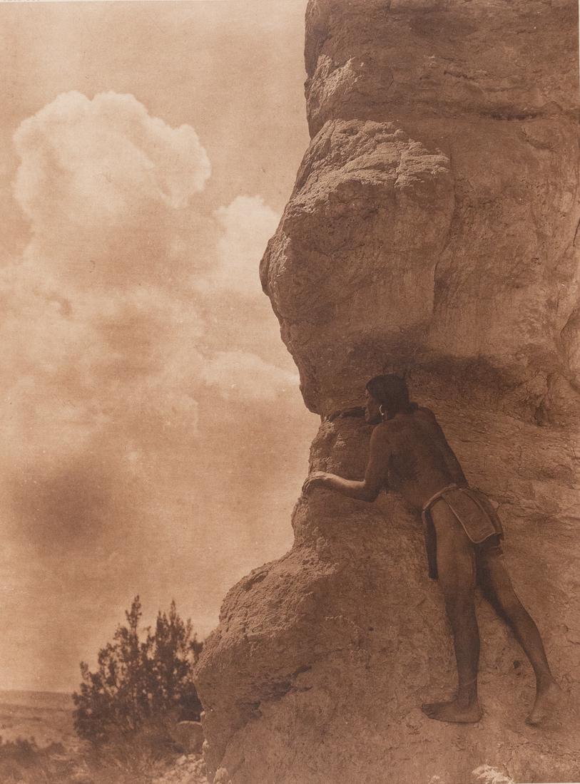 EDWARD S CURTIS SENTINEL SAN ILDEFONSO PUEBLO NM (1 of 3)