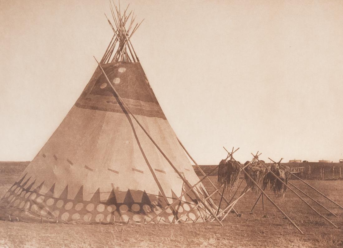 EDWARD CURTIS BLOOD FIRST NATIONS TIPI (1 of 3)