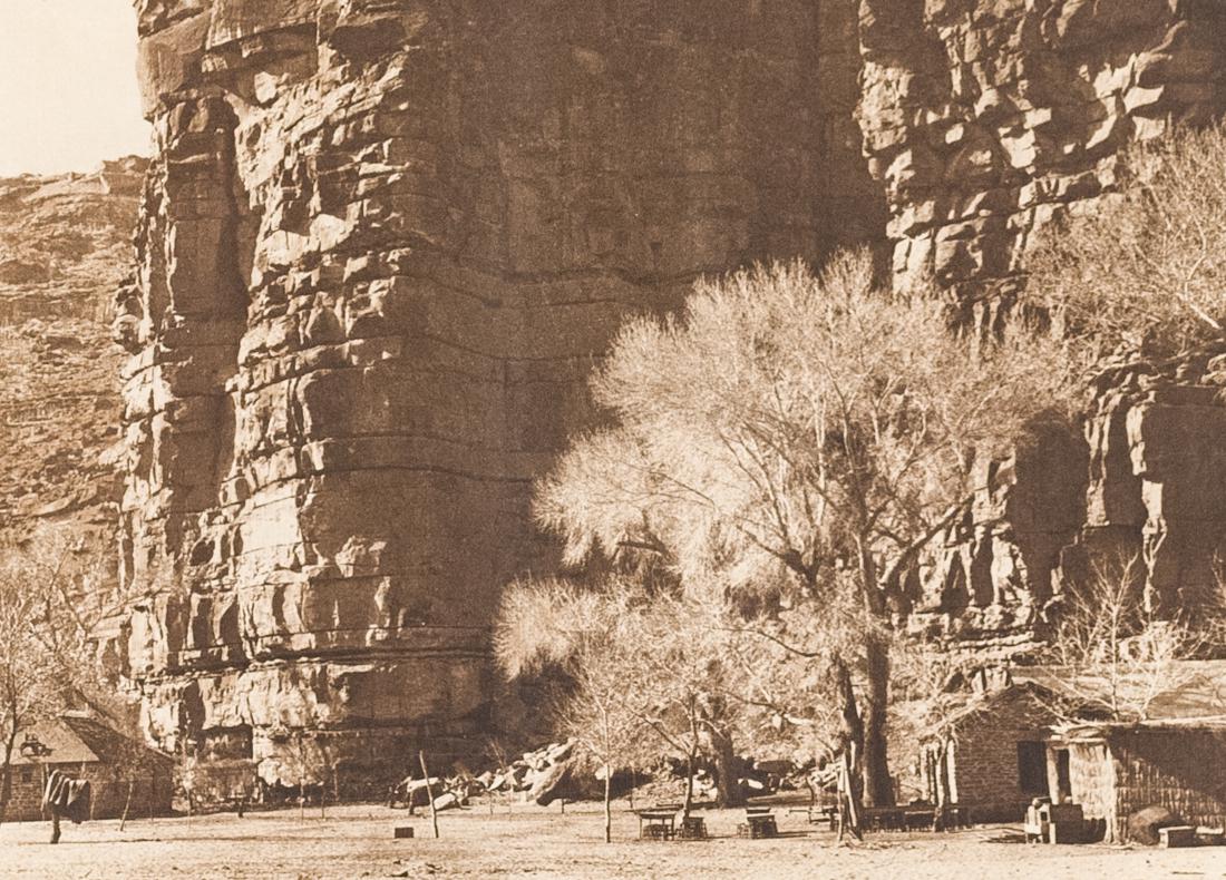 EDWARD SHERIFF CURTIS Canon Walls Havasupai 1908: EDWARD SHERIFF CURTIS The Canon Walls Havasupai AZ, 1908, 5.2x7.2" Photogravure on 9.5x12.5" Holland Van Gelder Paper ASG# ESC/8726 Edward Sheriff Curtis (1868-1952) created a legacy that was a monume