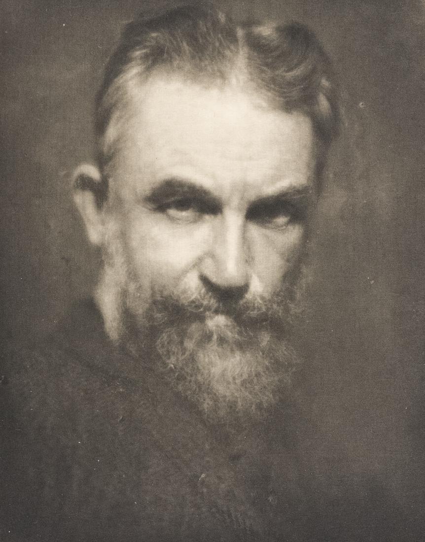 ALVIN LANGDON COBURN George Bernard Shaw: ALVIN LANGDON COBURN George Bernard Shaw, 1906 8.25x6.5" Photogravure on 11.3x8" Tissue Paper on 11.5x8.3" Camera Work Page from Volume 15 Camera Work. ASG# ALC/1101 Sometimes referred to as the artis