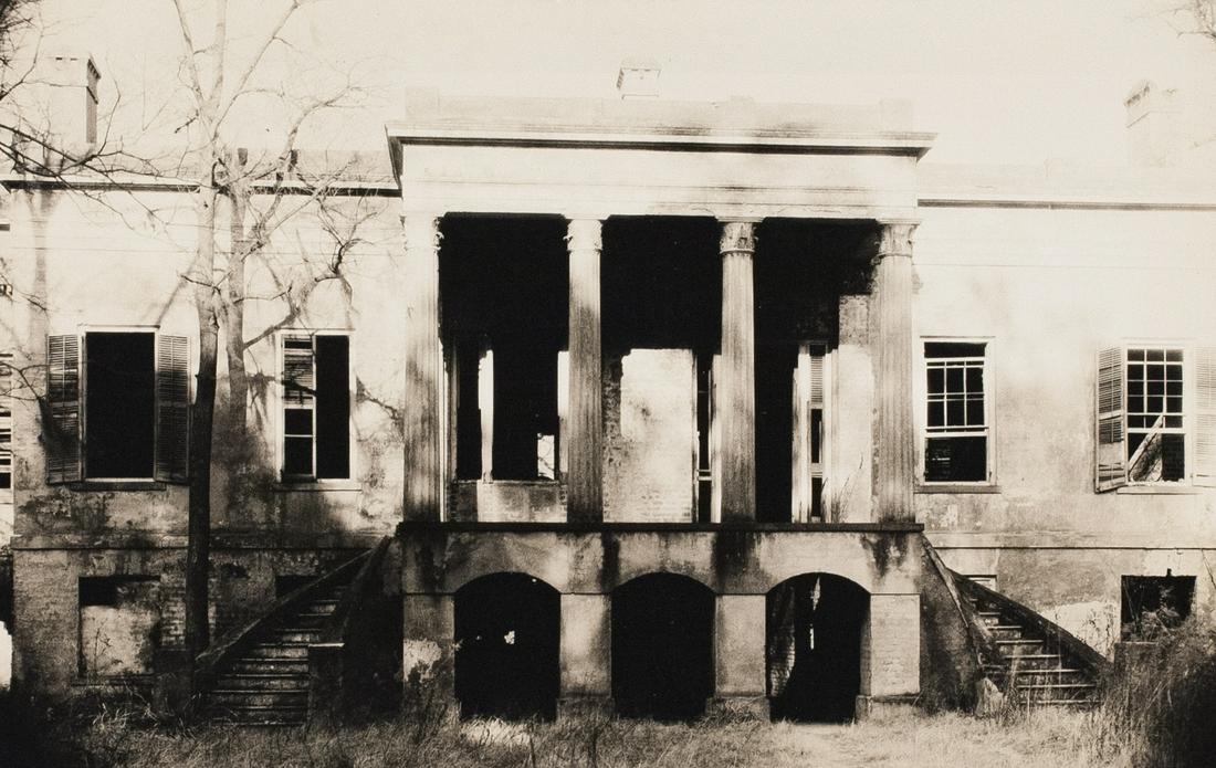 WALKER EVANS Hermitage, Savannah 1935: EVANS WALKER, Hermitage, Savannah, GA, 1935, 4.75x7.5" Gelatin silver print, Printed later, Photographer's stamp on print verso; Lunn Archive stamp inscribed "X" and "41"; title and date inscribed in