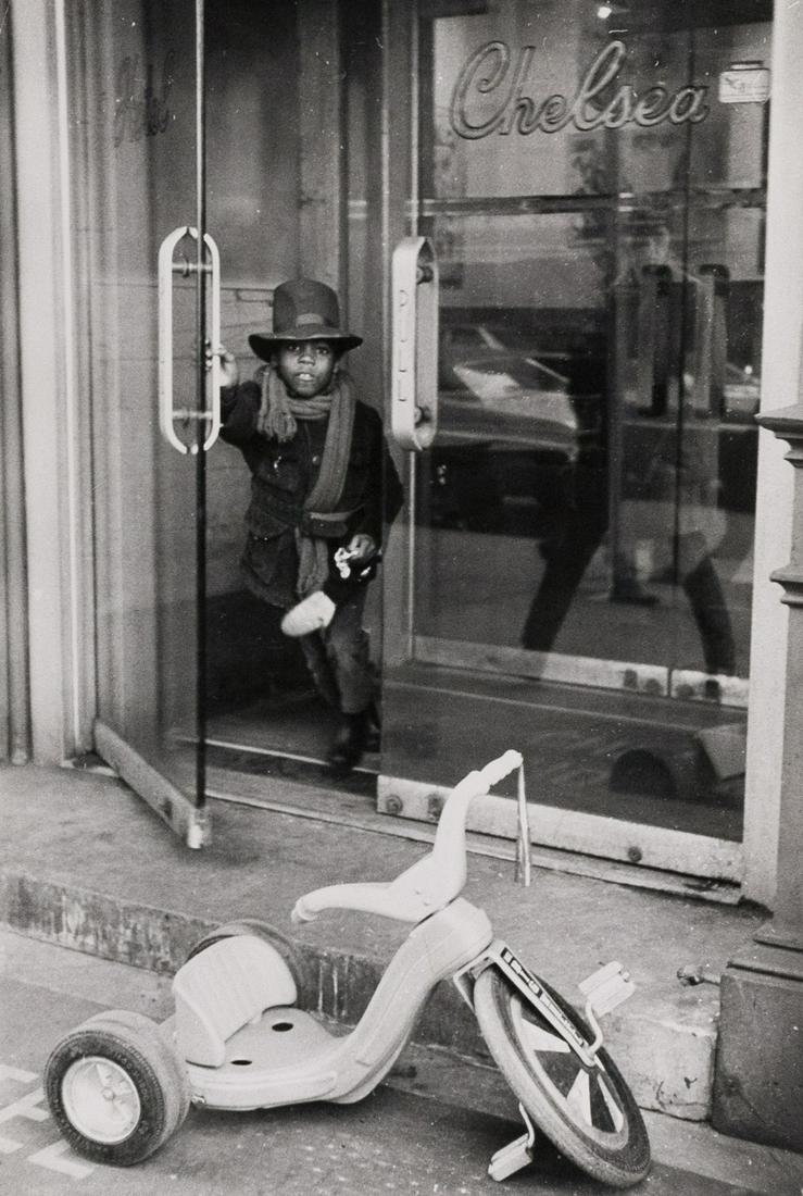 LOUIS FAURER NY Boy with Tricycle 1971 Vintage (1 of 3)