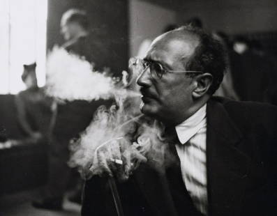 WIILIAM HEICK Mark Rothko, signed: WILLIAM HEICK, Mark Rothko, California School of Fine Arts, 1949-1950, 8x10" Gelatin silver print, Printed Printed later, Signed and dated in pencil on mount recto below right of print: W Heick 49. Si