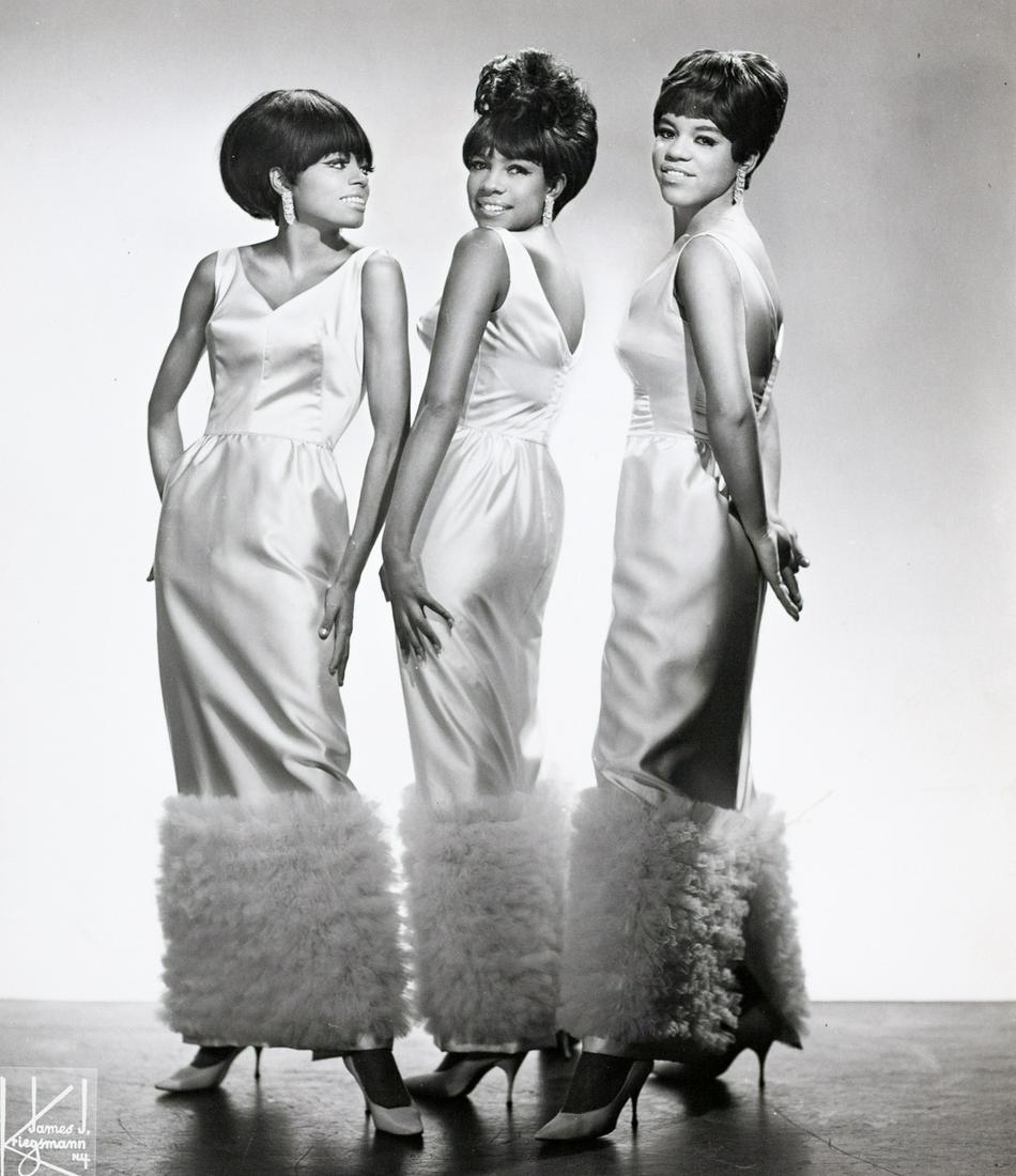 5 DIANA ROSS & THE SUPREMES Motown 1960s vintage: 1. CULVER PICTURES INC. [STOCK DISTRIBUTOR], The Supremes, Diana Ross, Mary Wilson, Flo Ballard, c. 1962, 8.875x7.625", gelatin silver print, printed c. 1962. Printed (in negative?) on print recto be