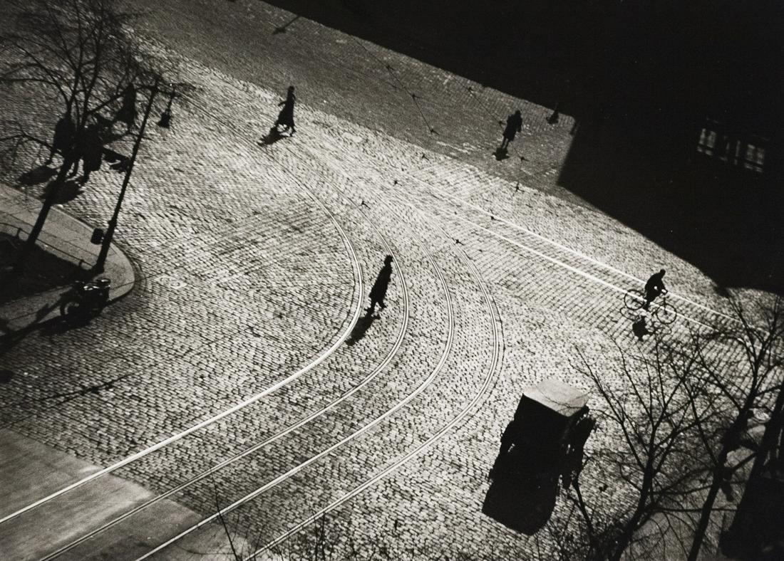 RAOUL HAUSMANN Old Berlin: RAOUL HAUSMANN, The Old Berlin, 1931, 8.4x11.7" gelatin silver print, printed c. 1980, from posthumous portfolio. Blind stamped in margin below image on print recto: Raoul Hausmann, inscribed in penci
